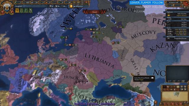 EU4 - Новгород - 4 - Very Hard - (Frozen Assets, 1.28.3, Europa Universalis IV, Novgorod)