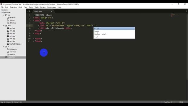 Sublime Text - установка плагина AutoFileName. Использование плагина AutoFileName смотреть онлайн