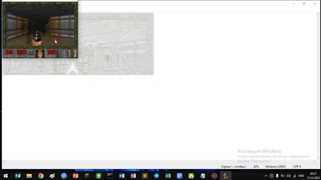 Как запустить DOOM 1 в блокноте|doom в блокноте смотреть онлайн