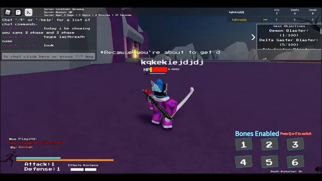 how to use sans phase 2 and 3 Undertale Test Place Reborn смотреть онлайн