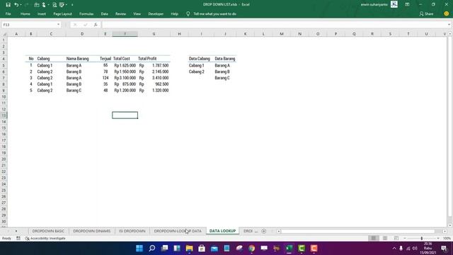 DROPDOWN LIST EXCEL - DARI DASAR SAMPAI MAHIR смотреть онлайн