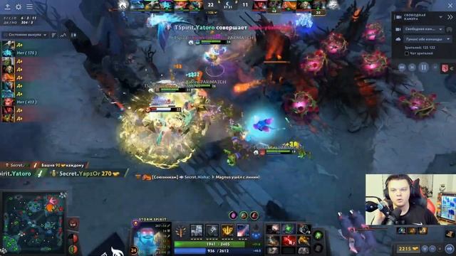 Реакция стримеров на ШИКАРНУЮ игру Collapse победа Team Spirit vs LGD 5 карта Dota 2 Дота ti10 TI смотреть онлайн