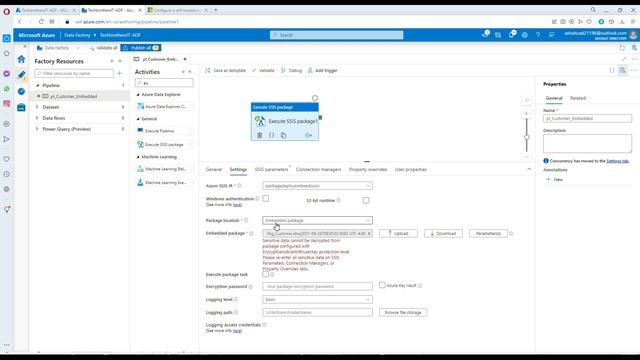 How to Deploy SSIS Package Directly in Azure Pipeline (Embedded Package)-Azure Data Factory Tutoria смотреть онлайн