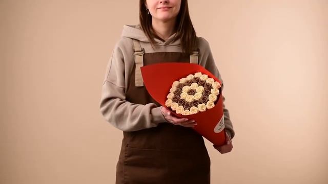 37 шоколадных роз в букете(БМ(кругами)_к) смотреть онлайн