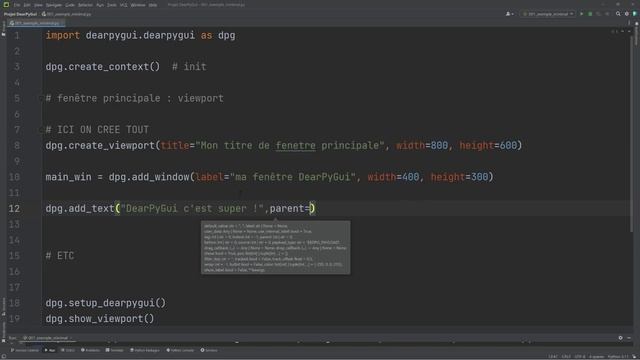 DearPyGui 002 - Fenêtre et éléments смотреть онлайн