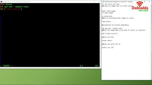 How to create custom Images from a dockerfile | Docker tutorial смотреть онлайн