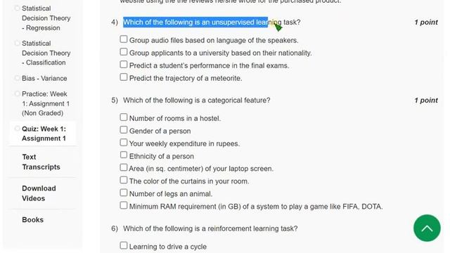 Introduction to Machine Learning || NPTEL week 1 answers 2023 #nptel #machinelearning #skumaredu смотреть онлайн