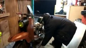 Вятка 150 м и китайский карбюратор pz27.  пуск. тест-драйв