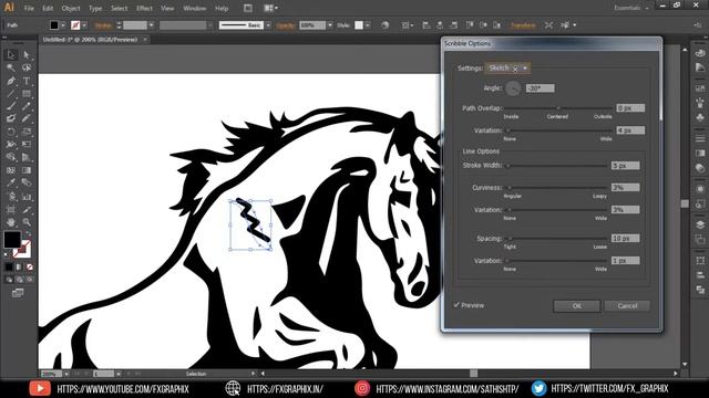 Making Sketch Effect In Illustrator