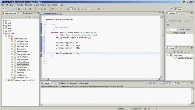 Java - Another way of initializing Arrays смотреть онлайн