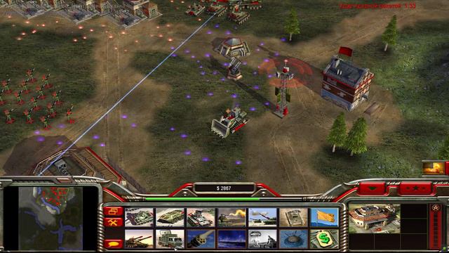 Command and Conquer - Generals Zero Hour / 1 (Китай) - против 3 команд, режим обычный. смотреть онлайн