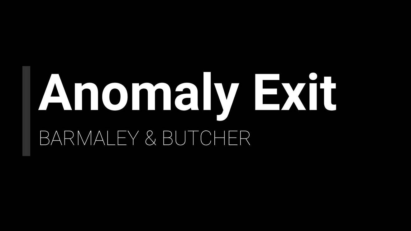 ПуТеШеСтВиЕ в ПоДзЕмКе (Anomaly Exit)