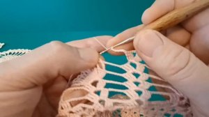 Салфетка крючком. /Овальная Салфетка 74 на 42 сантиметра. Вторая часть. Крючок для начинающих.