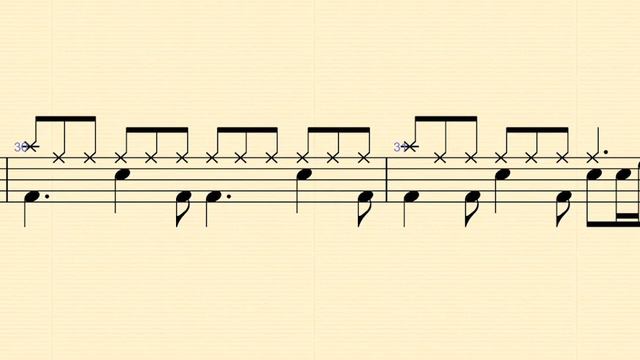 Michael Bublé - Feeling Good 60,83bpm_Drum note смотреть онлайн