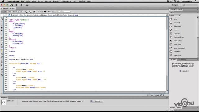 PHP ile Mail Form Oluşturmak - CSS смотреть онлайн