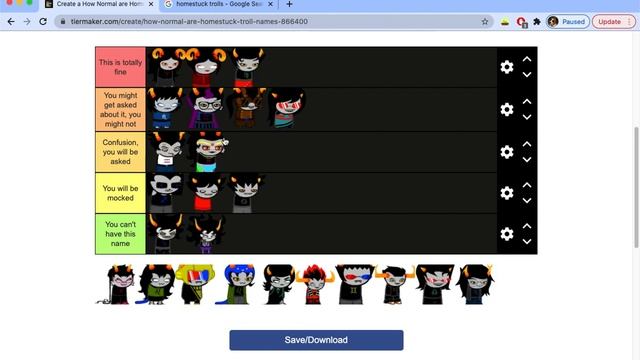 Rating Homestuck Troll Names on How Normal They Are смотреть онлайн