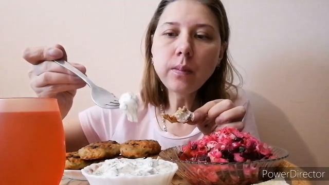 ASMR/MUKBANG/ ДРАНИКИ/ВИНЕГРЕТ/СОУС/PANCAKES/SALAD/SAUCE/