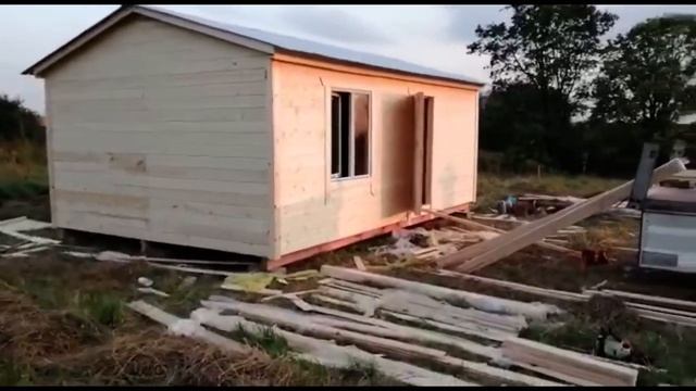 Летний домик 6х4, каркасный, утепление 50мм. «Каркасные технологии» Рязань. смотреть онлайн