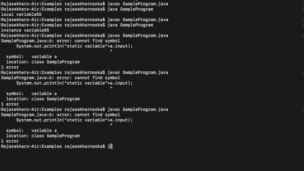 Java Variables with examples.