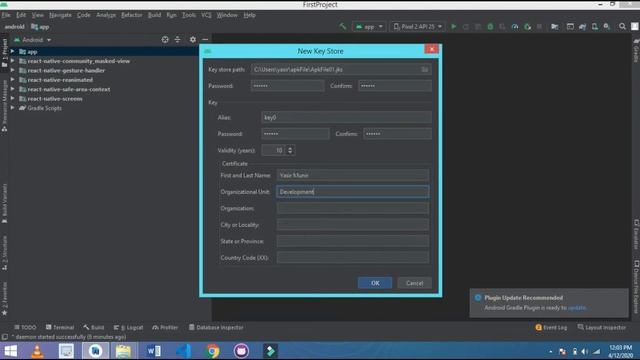 Generate Apk in 6 mins in React Native |2021| version 0.60 and above| signed apk by TechWithYasir смотреть онлайн