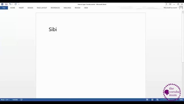 How to type Yoruba Words and Insert Tonal Marks on Microsoft Word смотреть онлайн