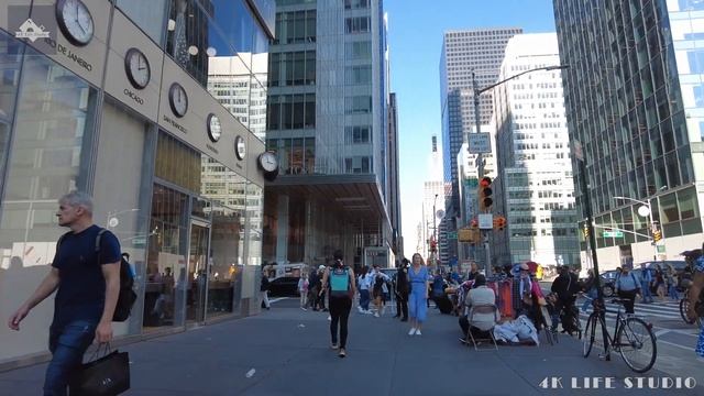 New York City, Midtown Manhattan City Walk Tour, 6th Avenue, 4K смотреть онлайн