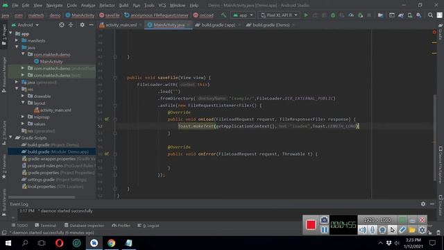 File Loader android studio | download file and store in phone storage смотреть онлайн