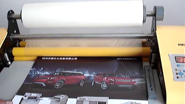FM-358 roll laminator смотреть онлайн