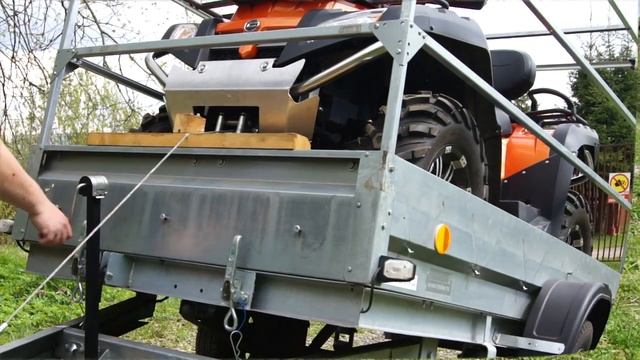 Перевозка квадроцикла, простое дооборудование прицепа смотреть онлайн