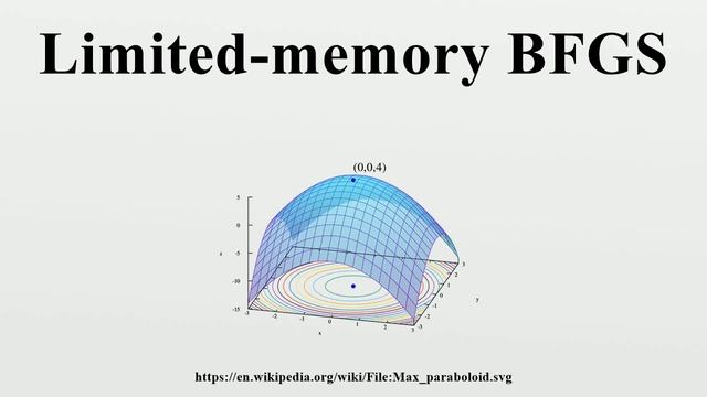 Limited-memory BFGS смотреть онлайн
