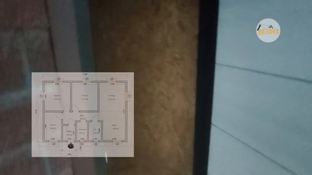 Одноэтажный дом из СИП панелей 90 кв метров. Внешняя отделка Хауберк. смотреть онлайн