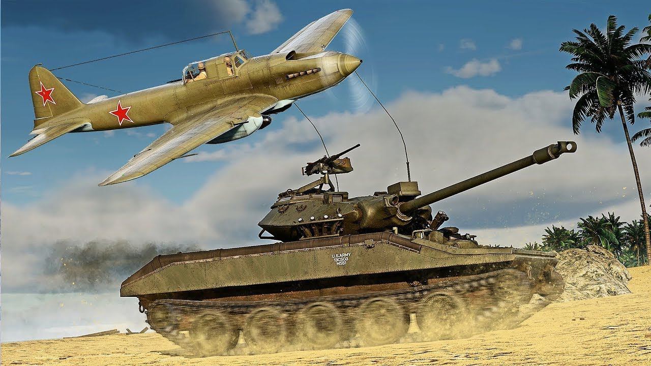 Катаем M551 (76) ГЛАВНЫЙ ПРИЗ Боевого пропуска: Десантный генерал | War Thunder смотреть онлайн