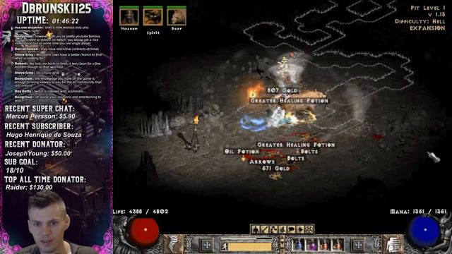 Diablo 2 -Wind Druid - Hunting Ebotd Base 04/16/2018 смотреть онлайн