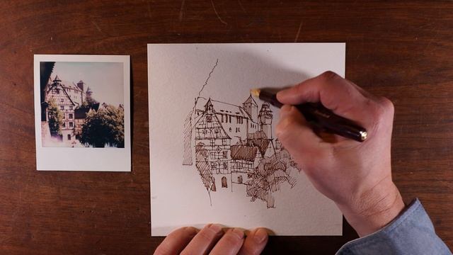 Paint along with me | Nuremberg Urban Sketching смотреть онлайн