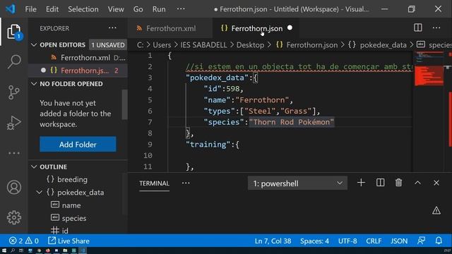 M4 - 3/12/2020 - Exercici JSON смотреть онлайн