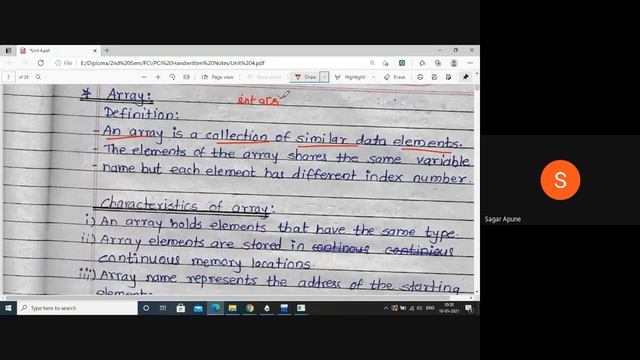 Lecture-18: C Programming | Unit-4 |4.1 Array | 4.2 Array Declaration & Initialization with program смотреть онлайн