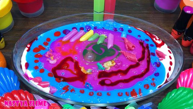 Mixing Random Into GLOSSY Slime ! Satisfying Slime Video #317
