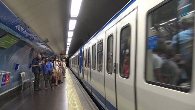 Madrid Metro, Spain / Metro de Madrid - Line 1 (Antón Martín - Gran Vía) смотреть онлайн