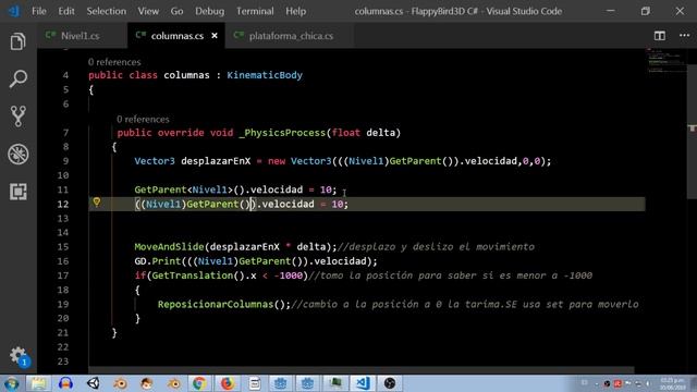 Tutorial Godot Engine c# variables publicas entre clases y [EXPORT] en editor смотреть онлайн
