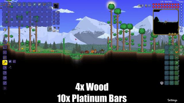 How to Make a Platinum Pickaxe in Terraria (Quick Tutorial) смотреть онлайн
