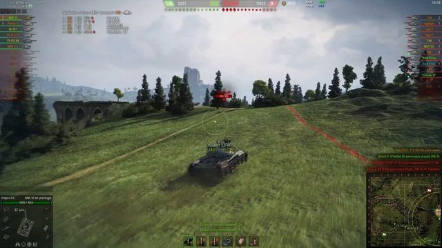World of Tanks AMX 30 1er prototype "10 фрагов, 7600 урона" смотреть онлайн