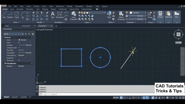 PICKADD AutoCAD, Select multiple objects in AutoCAD, Remove selection Objects, Selection set, Selec смотреть онлайн