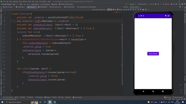 Jetpack Compose Dialog show hide modify mechanism with Innovative Dialoger with MVVM смотреть онлайн