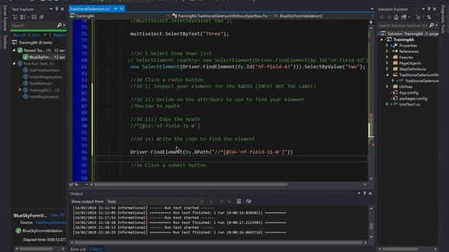 Selenium without Specflow and Page Object, with drop down and wait смотреть онлайн