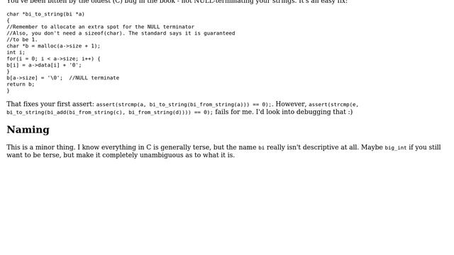 Code Review: BigInteger implementation in C, supporting addition and multiplication (3 Solutions!!) смотреть онлайн