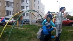 ШОК!!!100 метров пищевой пленки на теле ЧЕЛЕНДЖ!!!!кек