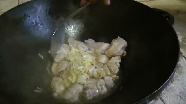 Картошка с мясом в казане смотреть онлайн