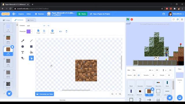Como funciona o Paper Minecraft? O Minecraft feito no Scratch! смотреть онлайн