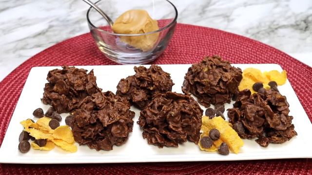 3-Ingredient Chocolate Peanut Butter Cornflake Cookies | Crumbs and Confetti with Diana смотреть онлайн