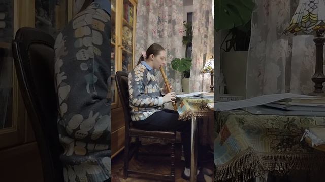 блокфлейта альт из вишни kung studio, этюд Станкевича смотреть онлайн